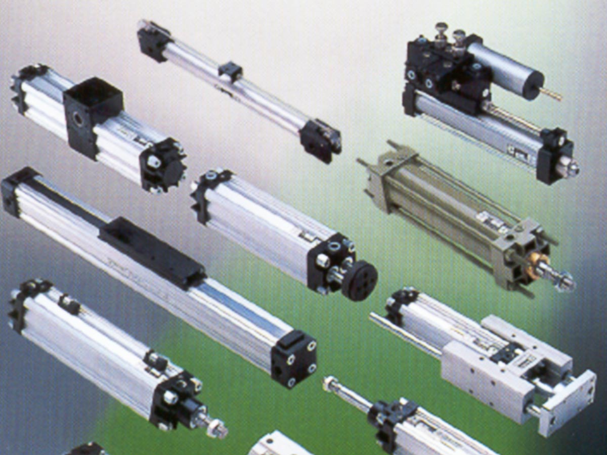 Double acting cylinders with aluminum profiles, diameter Ø32mm to Ø250mm according ISO 15552 VDMA24562